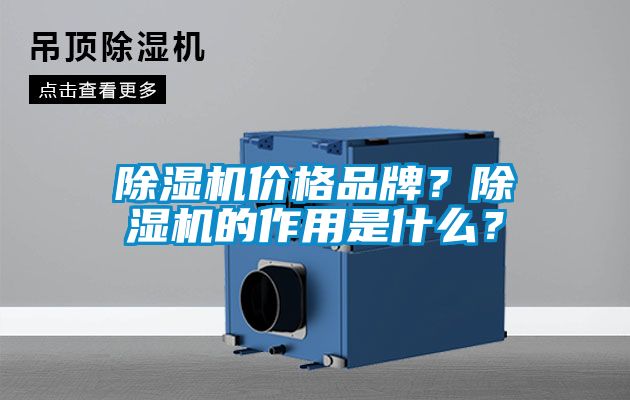 除濕機價格品牌？除濕機的作用是什么？
