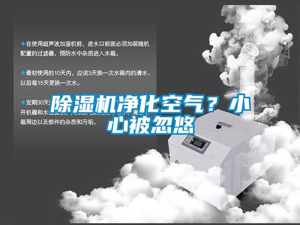 除濕機凈化空氣？小心被忽悠
