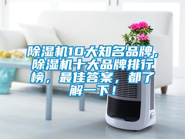 除濕機(jī)10大知名品牌，除濕機(jī)十大品牌排行榜，最佳答案，都了解一下！