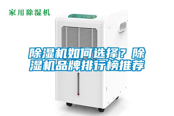 除濕機如何選擇？除濕機品牌排行榜推薦