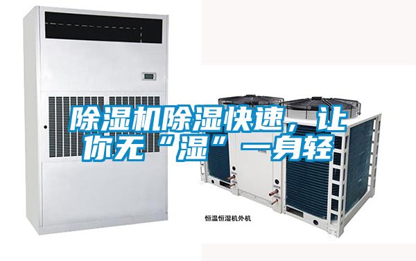 除濕機除濕快速，讓你無“濕”一身輕