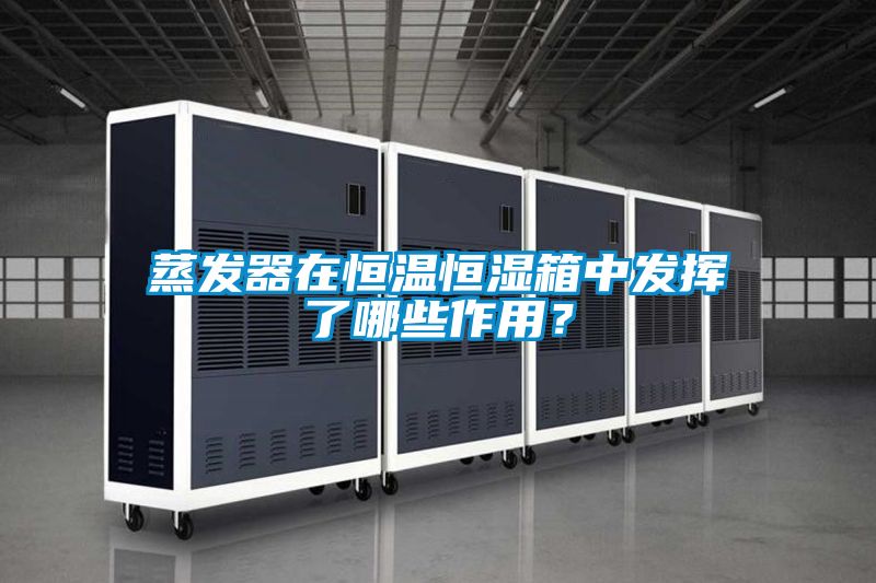 蒸發(fā)器在恒溫恒濕箱中發(fā)揮了哪些作用？