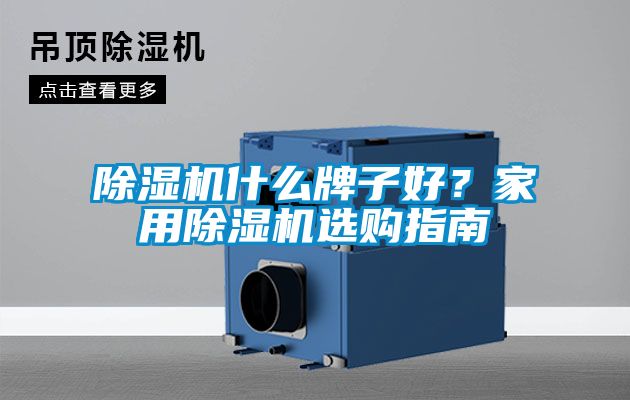 除濕機(jī)什么牌子好？家用除濕機(jī)選購指南