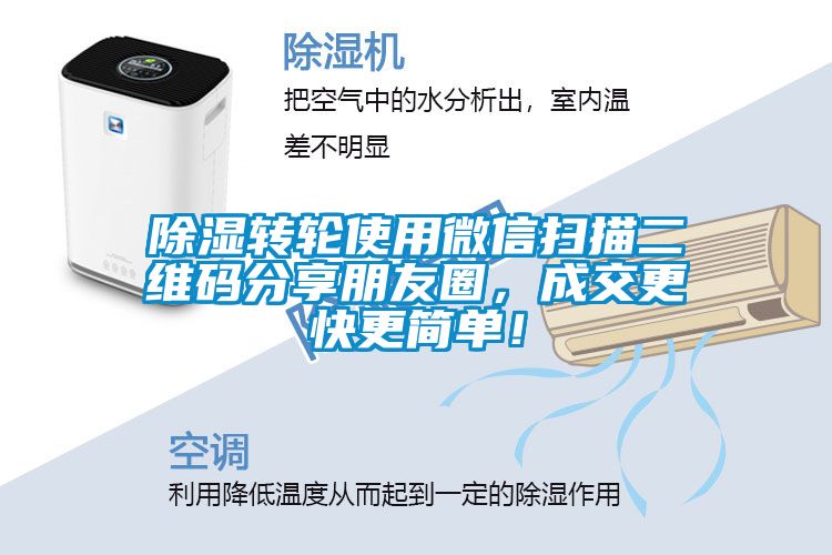 除濕轉(zhuǎn)輪使用微信掃描二維碼分享朋友圈，成交更快更簡單！