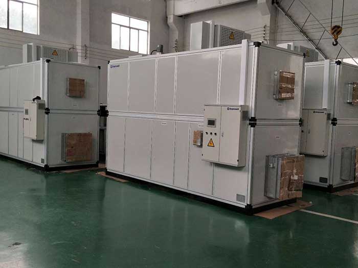 濟(jì)南銘威化工鋰電池鈷酸鋰零下40℃露點(diǎn)，三臺全新風(fēng)轉(zhuǎn)輪除濕機(jī)組